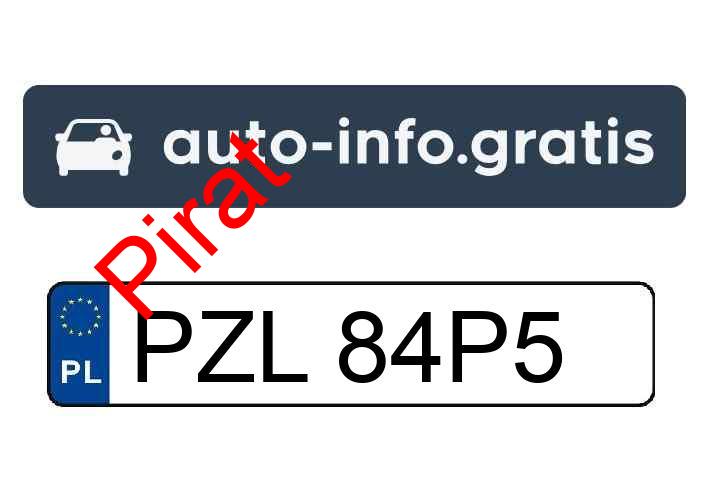 Pirat drogowy w pojeździe o numerach rejestracyjnych PZL84P5