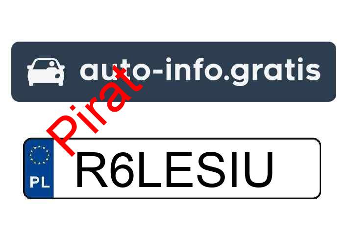 Pirat drogowy w pojeździe o numerach rejestracyjnych R6LESIU
