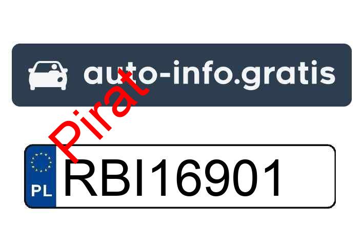 Pirat drogowy w pojeździe o numerach rejestracyjnych RBI16901