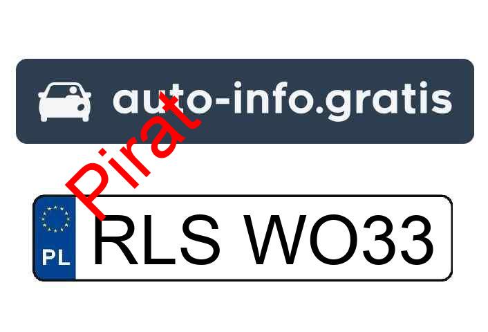 Pirat drogowy w pojeździe o numerach rejestracyjnych RLSWO33