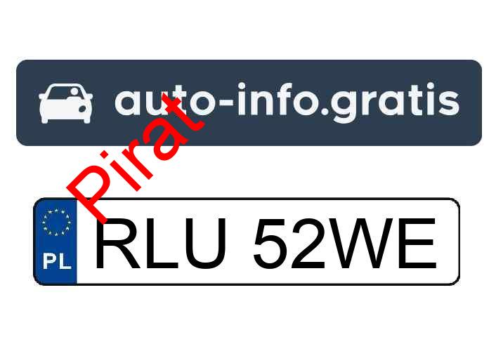 Pirat drogowy w pojeździe o numerach rejestracyjnych RLU52WE
