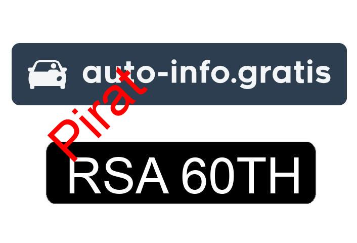 Pirat drogowy w pojeździe o numerach rejestracyjnych RSA60TH
