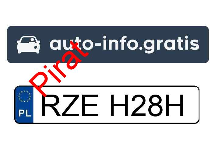 Pirat drogowy w pojeździe o numerach rejestracyjnych RZEH28H