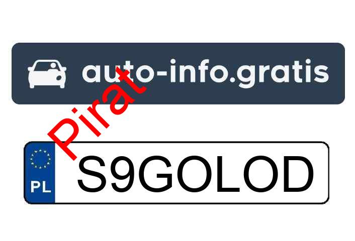 Pirat drogowy w pojeździe o numerach rejestracyjnych S9GOLOD