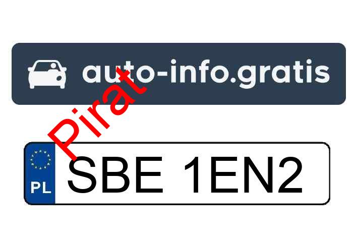 Pirat drogowy w pojeździe o numerach rejestracyjnych SBE1EN2