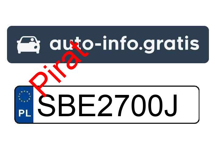 Pirat drogowy w pojeździe o numerach rejestracyjnych SBE2700J