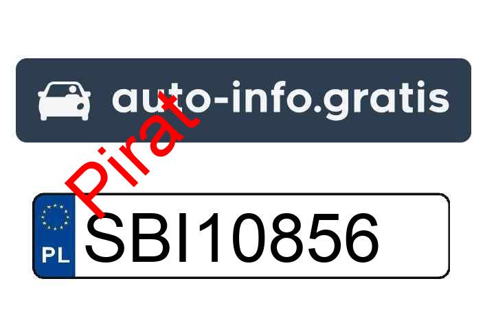 Pirat drogowy w pojeździe o numerach rejestracyjnych SBI10856