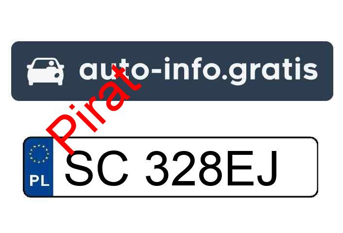 Pirat drogowy w pojeździe o numerach rejestracyjnych SC328EJ
