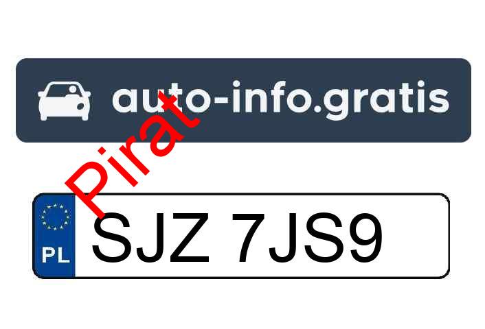 Pirat drogowy w pojeździe o numerach rejestracyjnych SJZ7JS9