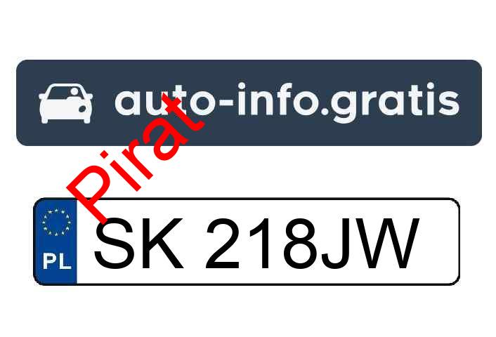Pirat drogowy w pojeździe o numerach rejestracyjnych SK218JW