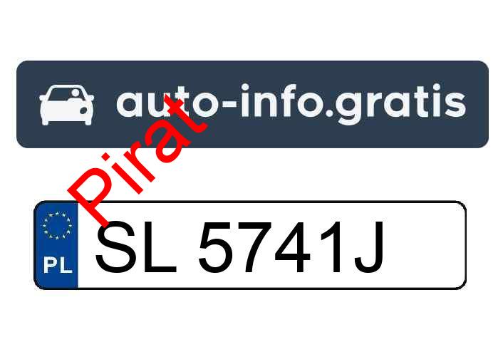 Pirat drogowy w pojeździe o numerach rejestracyjnych SL5741J