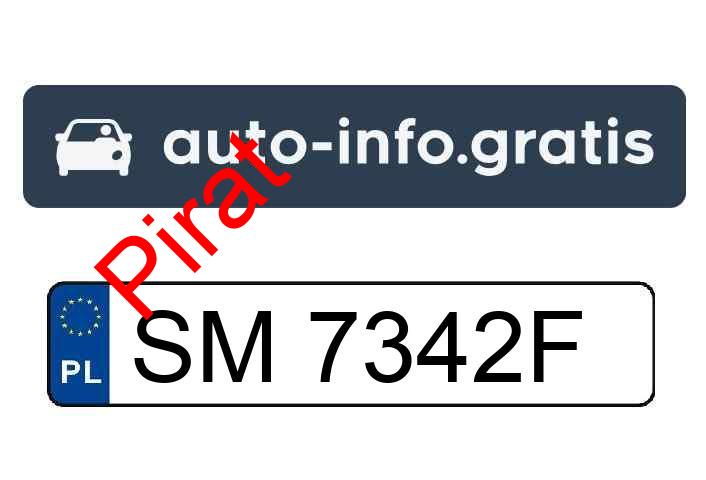 Pirat drogowy w pojeździe o numerach rejestracyjnych SM7342F