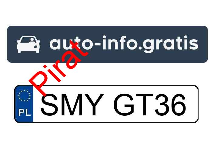 Pirat drogowy w pojeździe o numerach rejestracyjnych SMYGT36