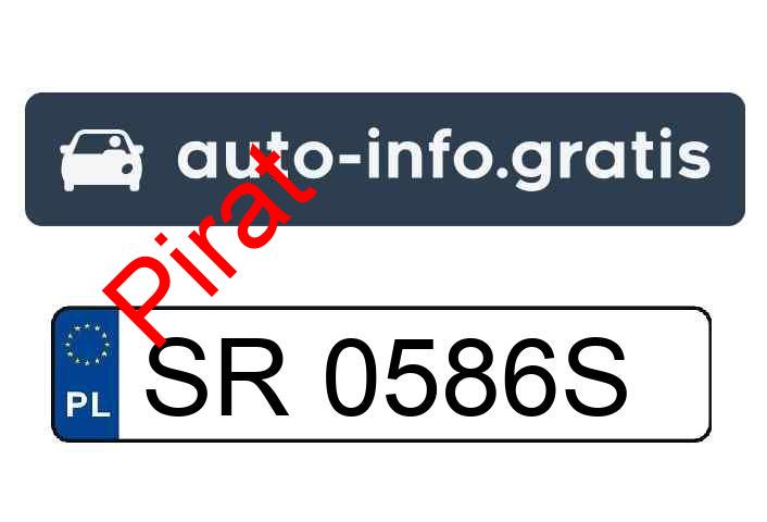 Pirat drogowy w pojeździe o numerach rejestracyjnych SR0586S