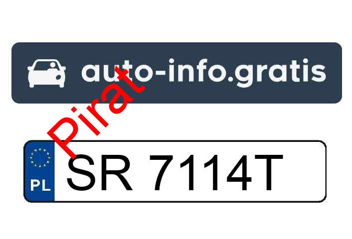 Pirat drogowy w pojeździe o numerach rejestracyjnych SR7114T