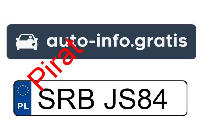 Pirat drogowy w pojeździe o numerach rejestracyjnych SRBJS84