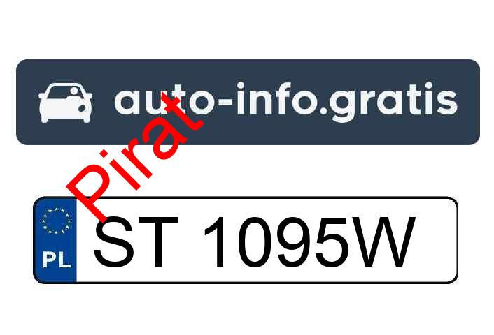 Pirat drogowy w pojeździe o numerach rejestracyjnych ST1095W