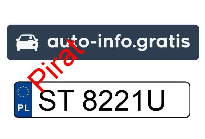 Pirat drogowy w pojeździe o numerach rejestracyjnych ST8221U