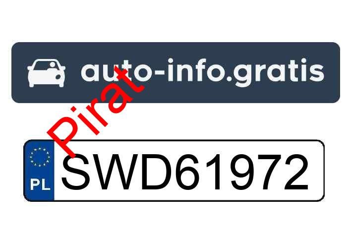 Pirat drogowy w pojeździe o numerach rejestracyjnych SWD61972