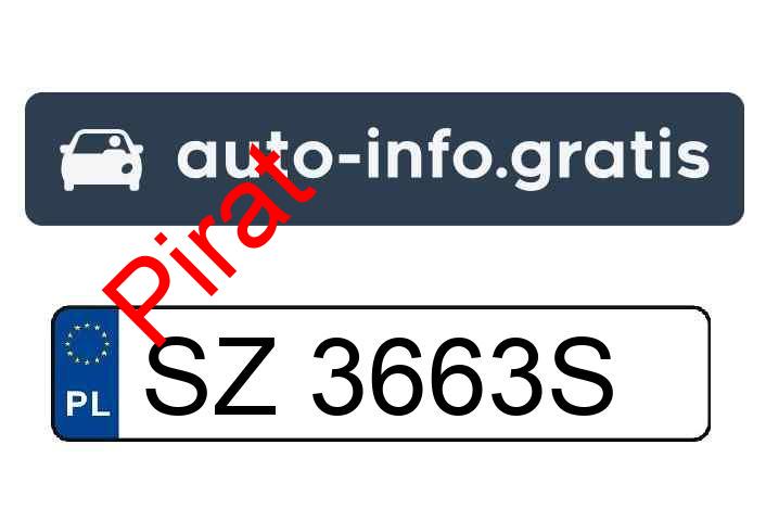 Pirat drogowy w pojeździe o numerach rejestracyjnych SZ3663S