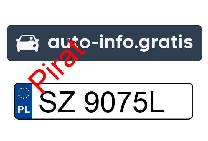 Pirat drogowy w pojeździe o numerach rejestracyjnych SZ9075L