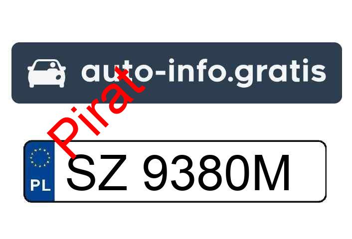 Pirat drogowy w pojeździe o numerach rejestracyjnych SZ9380M