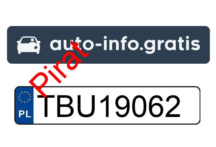 Pirat drogowy w pojeździe o numerach rejestracyjnych TBU19062