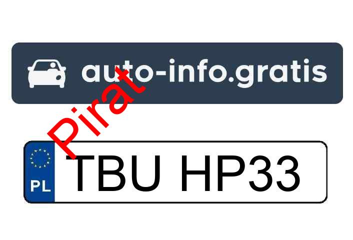 Pirat drogowy w pojeździe o numerach rejestracyjnych TBUHP33