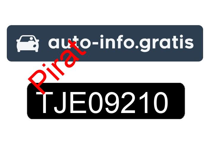 Pirat drogowy w pojeździe o numerach rejestracyjnych TJE09210
