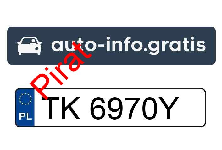 Pirat drogowy w pojeździe o numerach rejestracyjnych TK6970Y