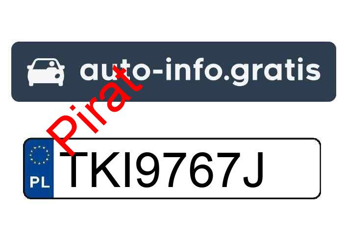 Pirat drogowy w pojeździe o numerach rejestracyjnych TKI9767J