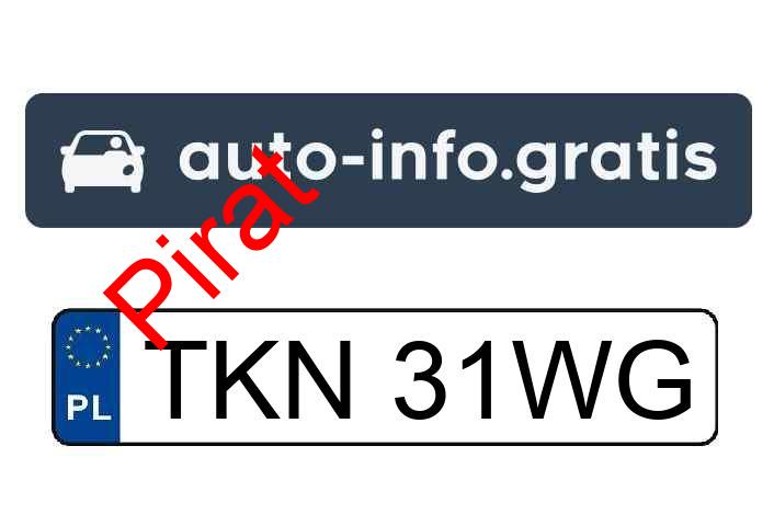 Pirat drogowy w pojeździe o numerach rejestracyjnych TKN31WG
