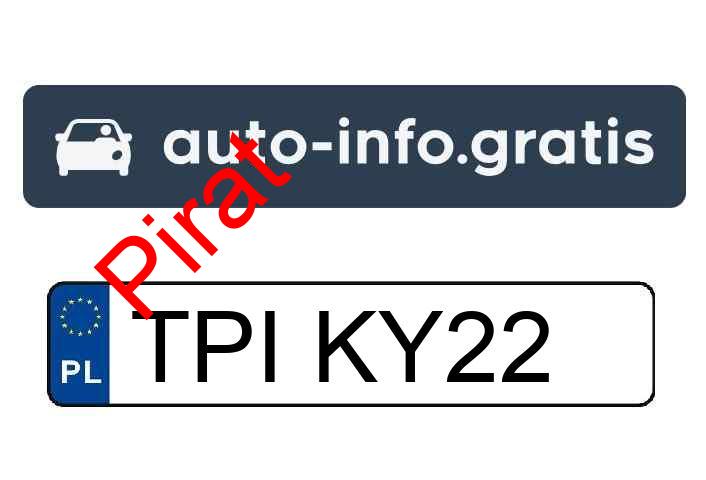Pirat drogowy w pojeździe o numerach rejestracyjnych TPIKY22