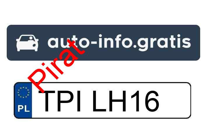 Pirat drogowy w pojeździe o numerach rejestracyjnych TPILH16