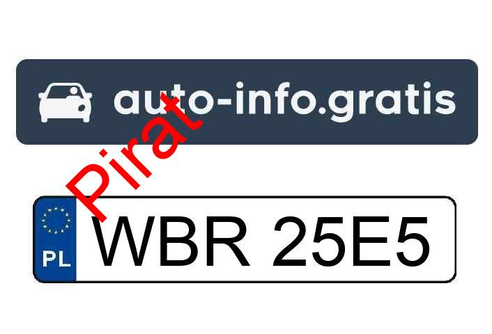 Pirat drogowy w pojeździe o numerach rejestracyjnych WBR25E5