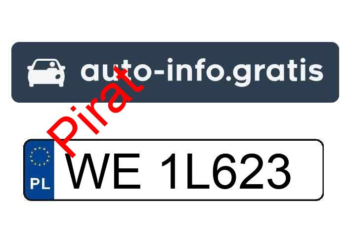 Pirat drogowy w pojeździe o numerach rejestracyjnych WE1L623