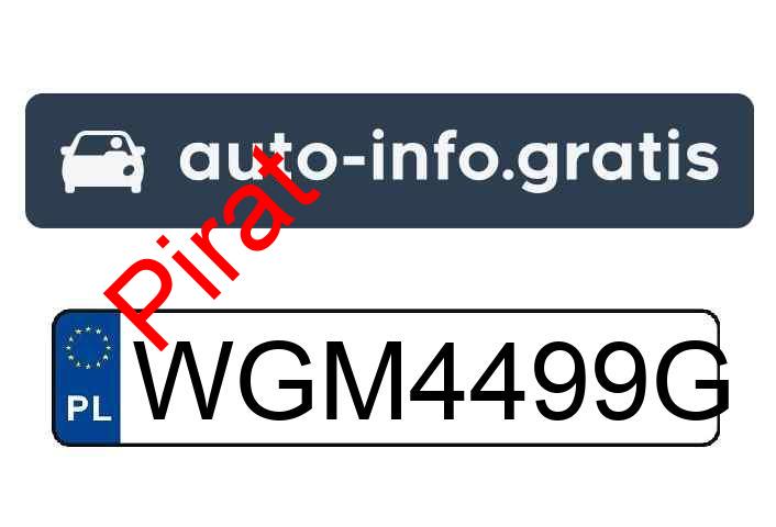 Pirat drogowy w pojeździe o numerach rejestracyjnych WGM4499G