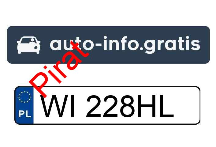 Pirat drogowy w pojeździe o numerach rejestracyjnych WI228HL