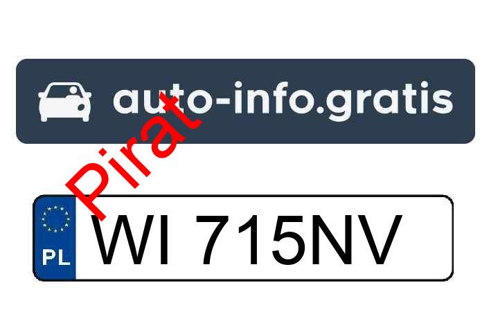 Pirat drogowy w pojeździe o numerach rejestracyjnych WI715NV