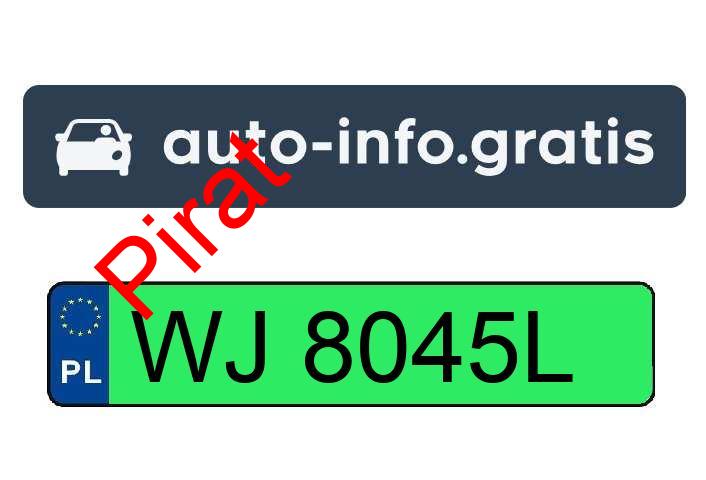 Pirat drogowy w pojeździe o numerach rejestracyjnych WJ8045L