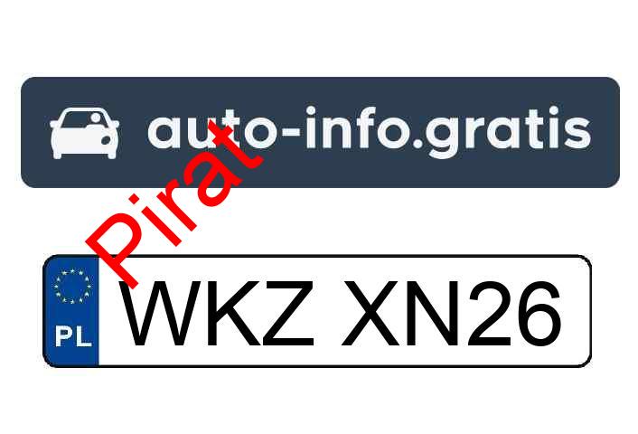 Pirat drogowy w pojeździe o numerach rejestracyjnych WKZXN26