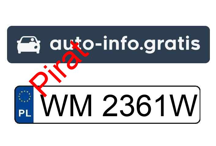 Pirat drogowy w pojeździe o numerach rejestracyjnych WM2361W