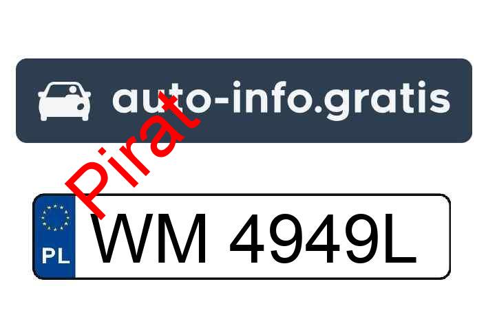 Pirat drogowy w pojeździe o numerach rejestracyjnych WM4949L