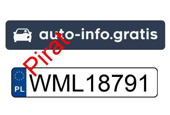 Pirat drogowy w pojeździe o numerach rejestracyjnych WML18791