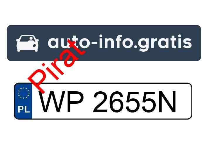 Pirat drogowy w pojeździe o numerach rejestracyjnych WP2655N