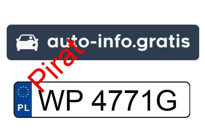 Pirat drogowy w pojeździe o numerach rejestracyjnych WP4771G
