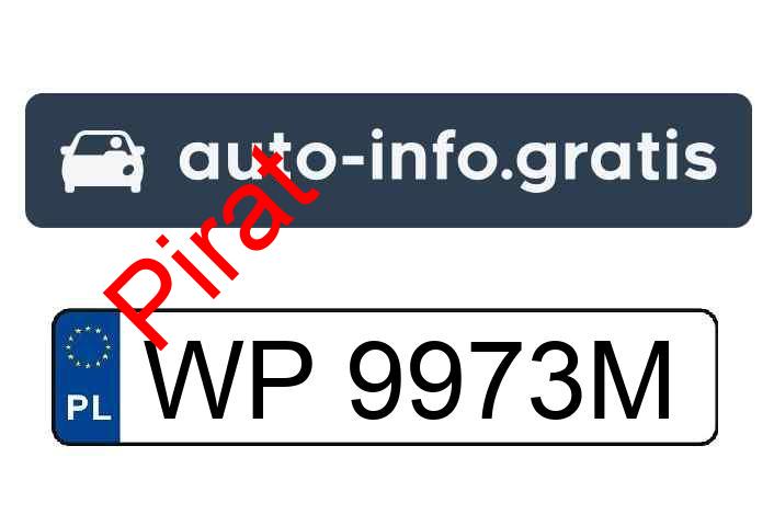 Pirat drogowy w pojeździe o numerach rejestracyjnych WP9973M