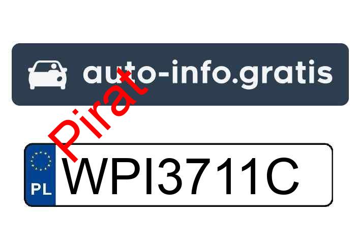 Pirat drogowy w pojeździe o numerach rejestracyjnych WPI3711C