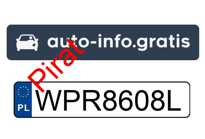 Pirat drogowy w pojeździe o numerach rejestracyjnych WPR8608L