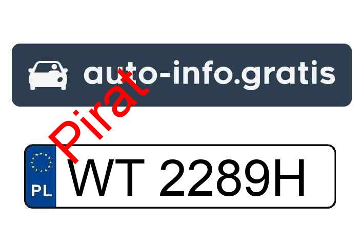 Pirat drogowy w pojeździe o numerach rejestracyjnych WT2289H